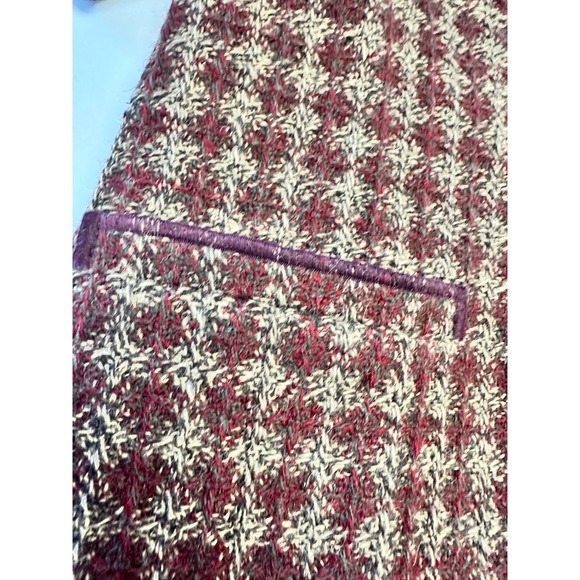 Vtg 80s 90s Harve Benard Women's Check Wool Boucle Textured Blazer Jacket 10 - Picture 3 of 10